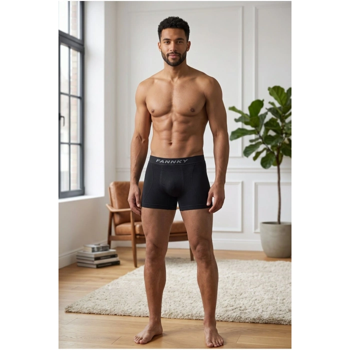 Marchè Bien Erkek Rahat Esnek Seamless 2 Li Boxer Bej