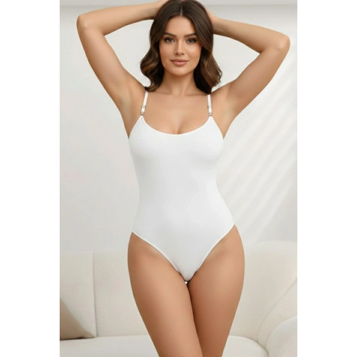 Marchè Bien örme kumaş zıbın string model toparlayıcı body 9052 Bej