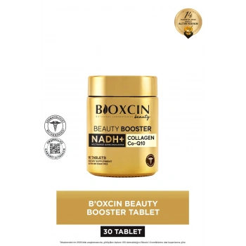 Beauty Booster 60 Tablet - Kolajen Nicotinamide CoQ10 Glutatyon  Astaksantin Resveratrol Hya Asit.