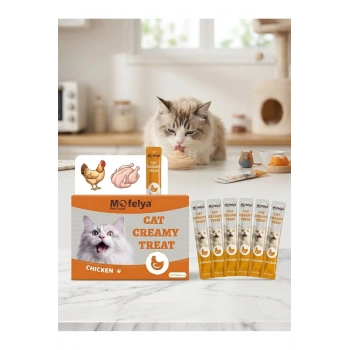 KEDİ ÖDÜL KREMA TAVUKLU 60lı KUTU