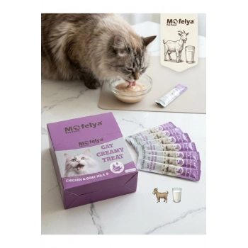 KEDİ ÖDÜL KREMA TAVUK ETLİ KEÇİ SÜTLÜ15 Gr 60LI KUTU