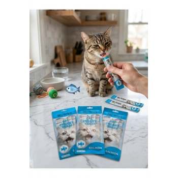 SOMONLU KREM KEDİ ÖDÜL MAMASI 15 GR*4 3 LÜ