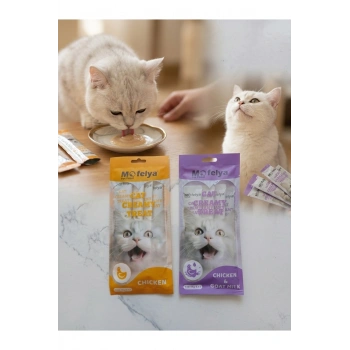 TAVUK ETLİ KREM KEDİ ÖDÜL MAMASI KARIŞIK 15 G 4 LÜ PAKET X2