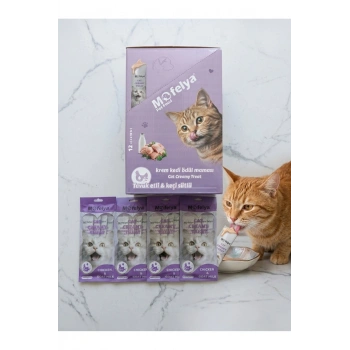Krem Kedi Ödül Maması Tavuk & Keçi Sütü Aromalı 12*4lü Paket Toplam 48 Ad.