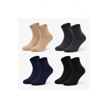 Erkek Bambu Patik Çorap 4lü 39-44 | Dikişsiz Burun Nefes Alan Yumuşak Çok Renkli