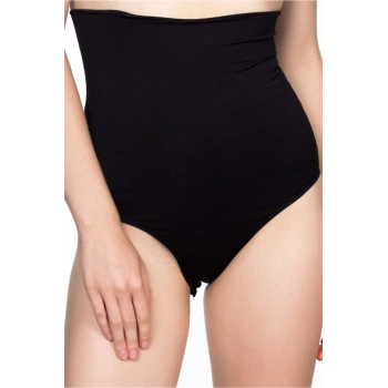 Siyah Double Yüksek Bel Çıtçıtlı Slip Korse - SSSSSS6089-9899