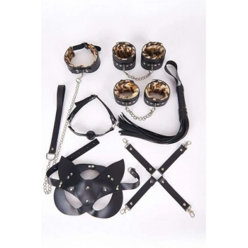 Deri Harness Leopar Set - SSSSSS2106-3112