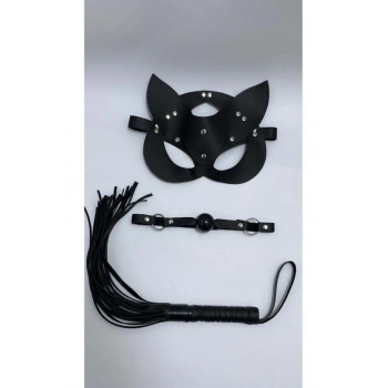 Siyah Maske Ağız Topu3Lü Set - SSSSSS3254-7392