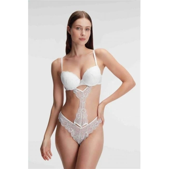 Fantezi Destekli Balenli Kaplı Dantel Detaylı Sütyen Slip İç Çamaşırı Takı - SSSSSS2372-1