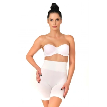 Beyaz Düşük Bel Double Pantalon Korse - SSSSSS2395-7953