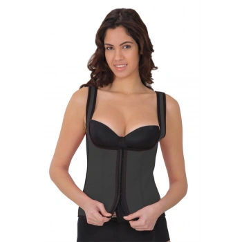 Gri MI 9173 Terletici Agraflı Göğsü Açık Atlet Korse - SSSSSS1583-6266