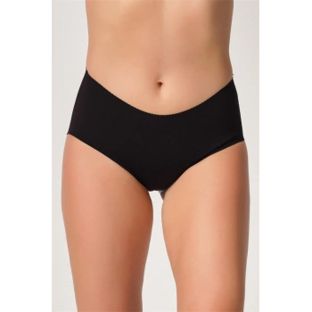 Siyah MI Emay 2702 Lazer Kesim Toparlayıcı Mama Slip Korse - SSSSSS5058-4966