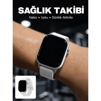 Marchè Bien 3 Kordonlu Akıllı Saat Bluetooth Arama ve Akıllı Bildirim Destekli - Lisinya