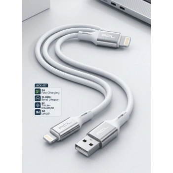 Marchè Bien ACL ACK-117 3A Lightning iPhone Hızlı Şarj Kablosu 1 Metre - Lisinya