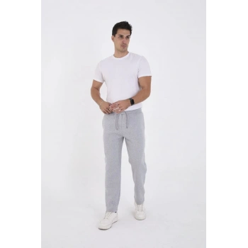 Marchè Bien Erkek Üç İplik Basic Eşofman Pantolon - Gri