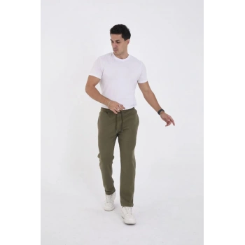 Marchè Bien Erkek Üç İplik Basic Eşofman Pantolon - Haki