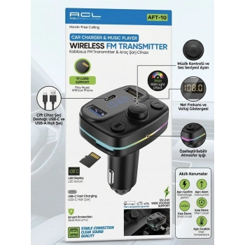 Marchè Bien FM Transmitter ve Çift Çıkışlı Araç Şarj Kiti - Lisinya