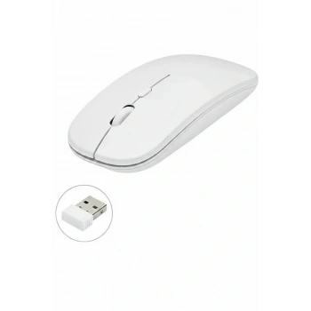 Marchè Bien Kablosuz Mouse Fare Şarjlı Bluetooth Wireless Çift Modlu Sessiz ( Lisinya )