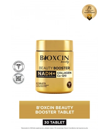 Beauty Booster 60 Tablet - Kolajen Nicotinamide CoQ10 Glutatyon  Astaksantin Resveratrol Hya Asit.