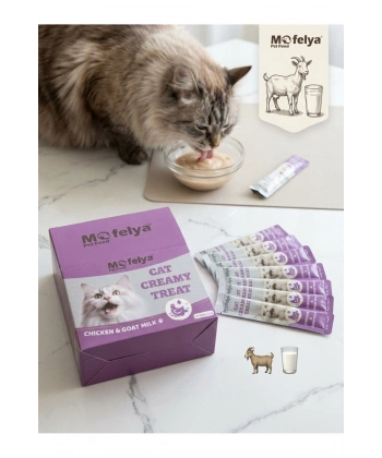 KEDİ ÖDÜL KREMA TAVUK ETLİ KEÇİ SÜTLÜ15 Gr 60LI KUTU
