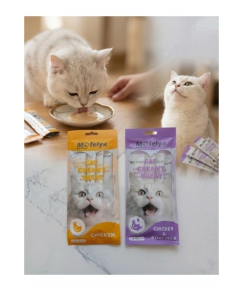 TAVUK ETLİ KREM KEDİ ÖDÜL MAMASI KARIŞIK 15 G 4 LÜ PAKET X2