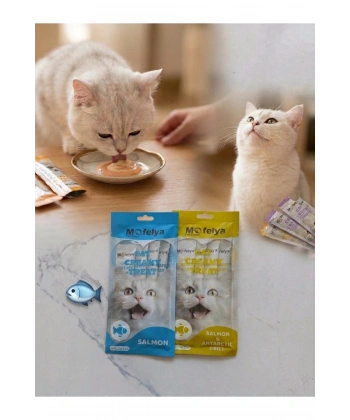 SOMONLU KREM KEDİ ÖDÜL MAMASI KARIŞIK 15 G 4 LÜ PAKET X2