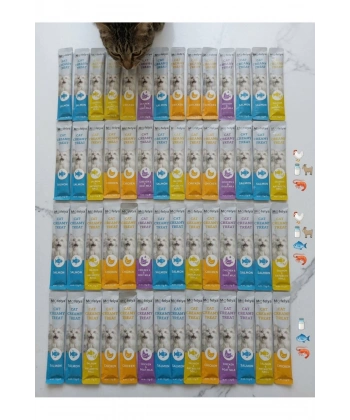 Krem Kedi Ödül Maması Karışık Tatlar 15 gr x 60 Ad.
