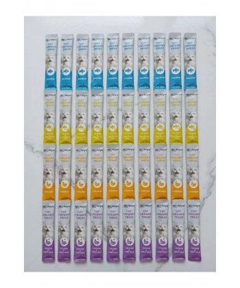 Krem Kedi Ödül Maması Karışık Tatlar 15 gr x 40
