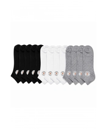 Unisex Dikişsiz Patik Çorap 12li | %85 Pamuklu Geri Dönüşüm İplikli, Nefes Alan Spor