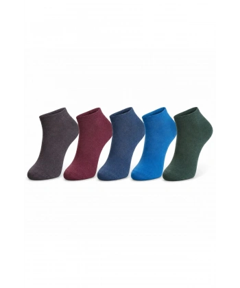 Erkek Pamuklu Patik Çorap 5li 39-44 | Dikişsiz Burun, Koku Karşıtı, Nefes Alan Sneaker