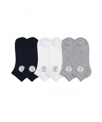 Unisex Dikişsiz Patik Çorap 6lı | %85 Pamuklu Geri Dönüşüm İplikli, Nefes Alan Spor