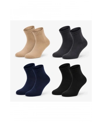 Erkek Bambu Patik Çorap 4lü 39-44 | Dikişsiz Burun Nefes Alan Yumuşak Çok Renkli