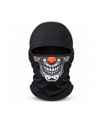 Unisex Şık Palyaço Desenli Balaklava Kışlık Tam Yüz Maske Termal Nefes Alan Esnek Kask Altı Boyunluk