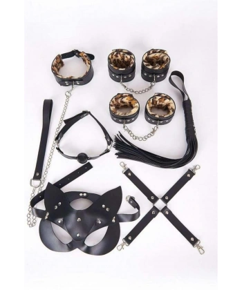 Deri Harness Leopar Set - SSSSSS2106-3112