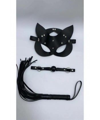 Siyah Maske Ağız Topu3Lü Set - SSSSSS3254-7392