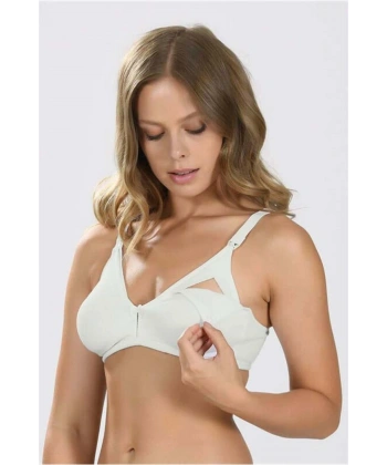 Ekru Dikişsiz Emzirme Sütyeni - SSSSSS6496-9026