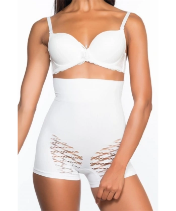 Beyaz MI Emay 2064 Popo Açık Fantezi Boxer Korse - SSSSSS1914-6504