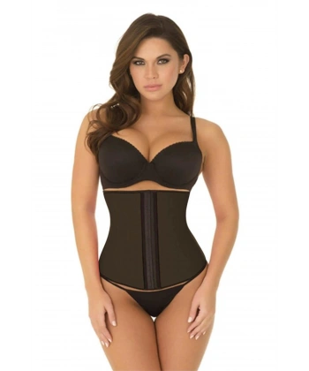 Kahverengi MI 9161 Terletici Agraflı Bel Korse - SSSSSS3826-8481