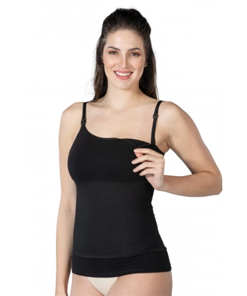 Siyah MI Emay 1402 Modal Cotton Emzirme Atlet Korse - SSSSSS3757-7107