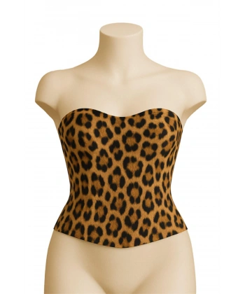 Leopar MI Emay 9155 Terletici Korse Büstiyer - SSSSSS9597-5506