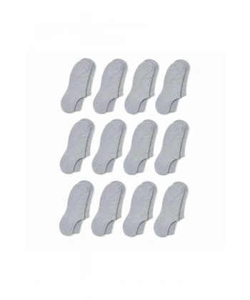 Kadın Bambu 12’li Dikişsiz Babet Çorap Siyah Beyaz Gri Görünmez Sneaker Çorap Nefes Alan Yumuşak