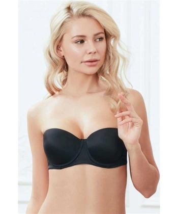 Balenli Desteksiz Dolgusuz Askısız Straplez Günlük Klasik T-Shirt Sütyeni - SSSSSS7719-2635