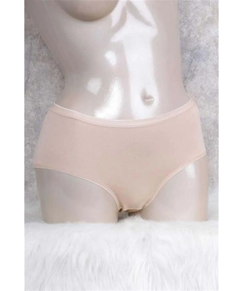 Pamuklu Orta Bel Geniş Bel Lastikli Slip - SSSSSS2583-8130