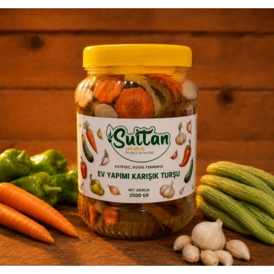 Ev Yapımı Karışık Turşu 2000 Gr