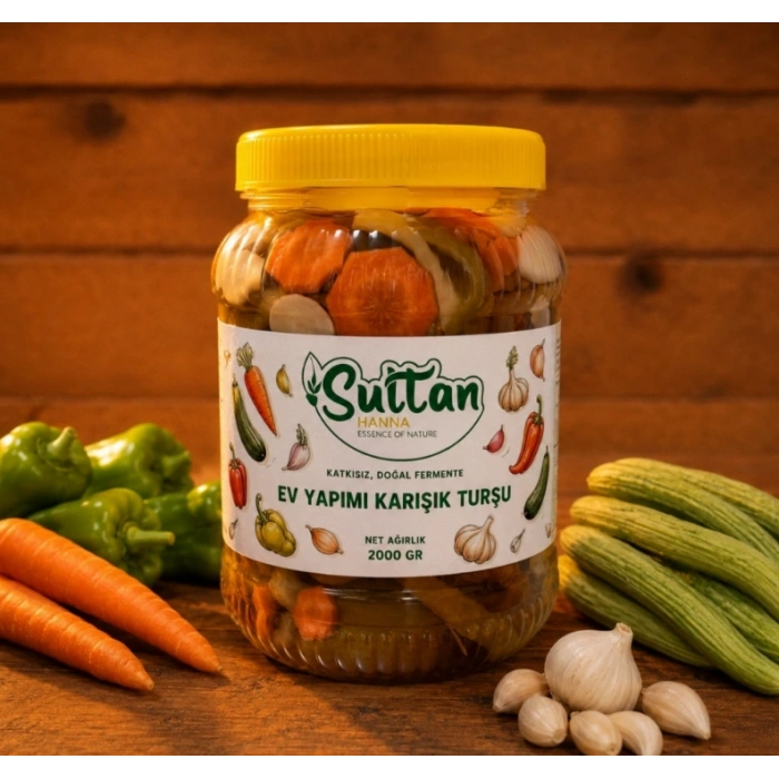 Ev Yapımı Karışık Turşu 2000 Gr