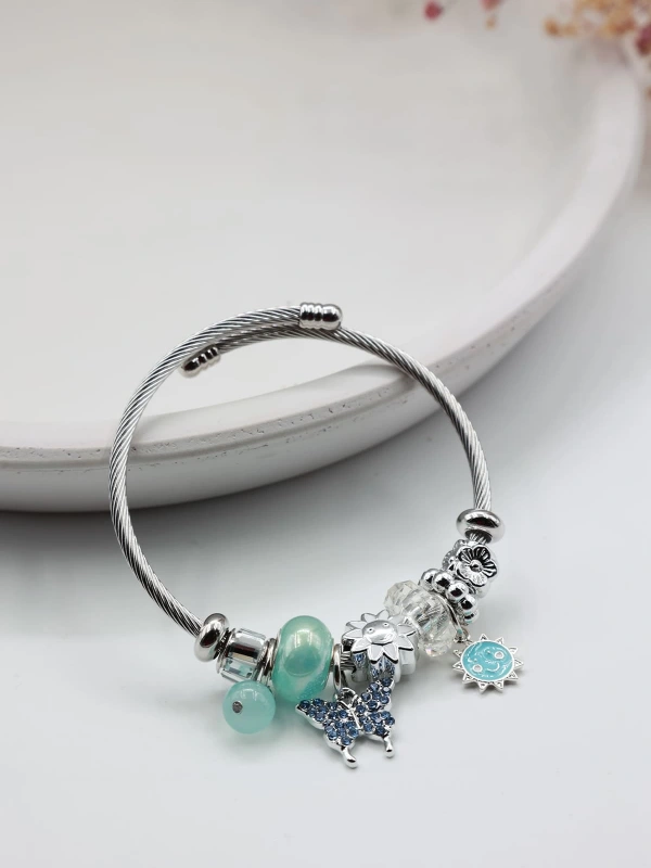 Eterno Ayarlanabilir Çelik Charm Kadın Bileklik