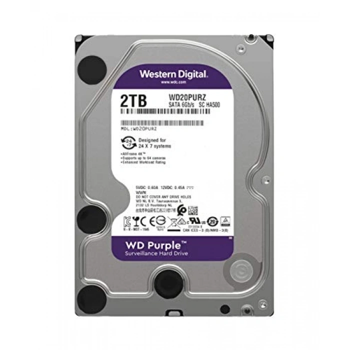 2TB WD Purple WD20PURZ SATA3 Hard Disk