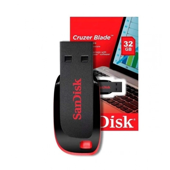 32GB SanDisk Cruzer Blade USB Bellek