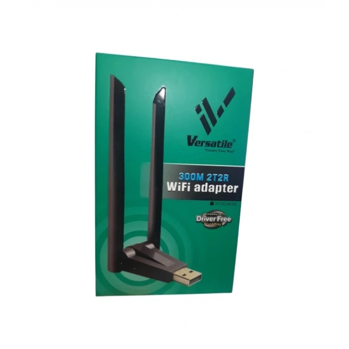 Versatile W136 Çift Antenli 300Mbps Wifi Kablosuz Adaptör