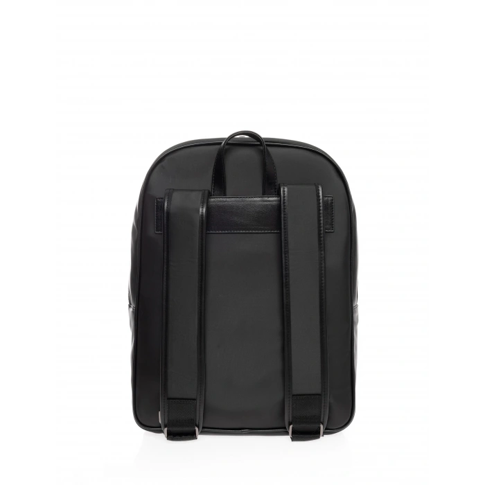 Cacharel Siyah Deri Sırt Çantası Ural